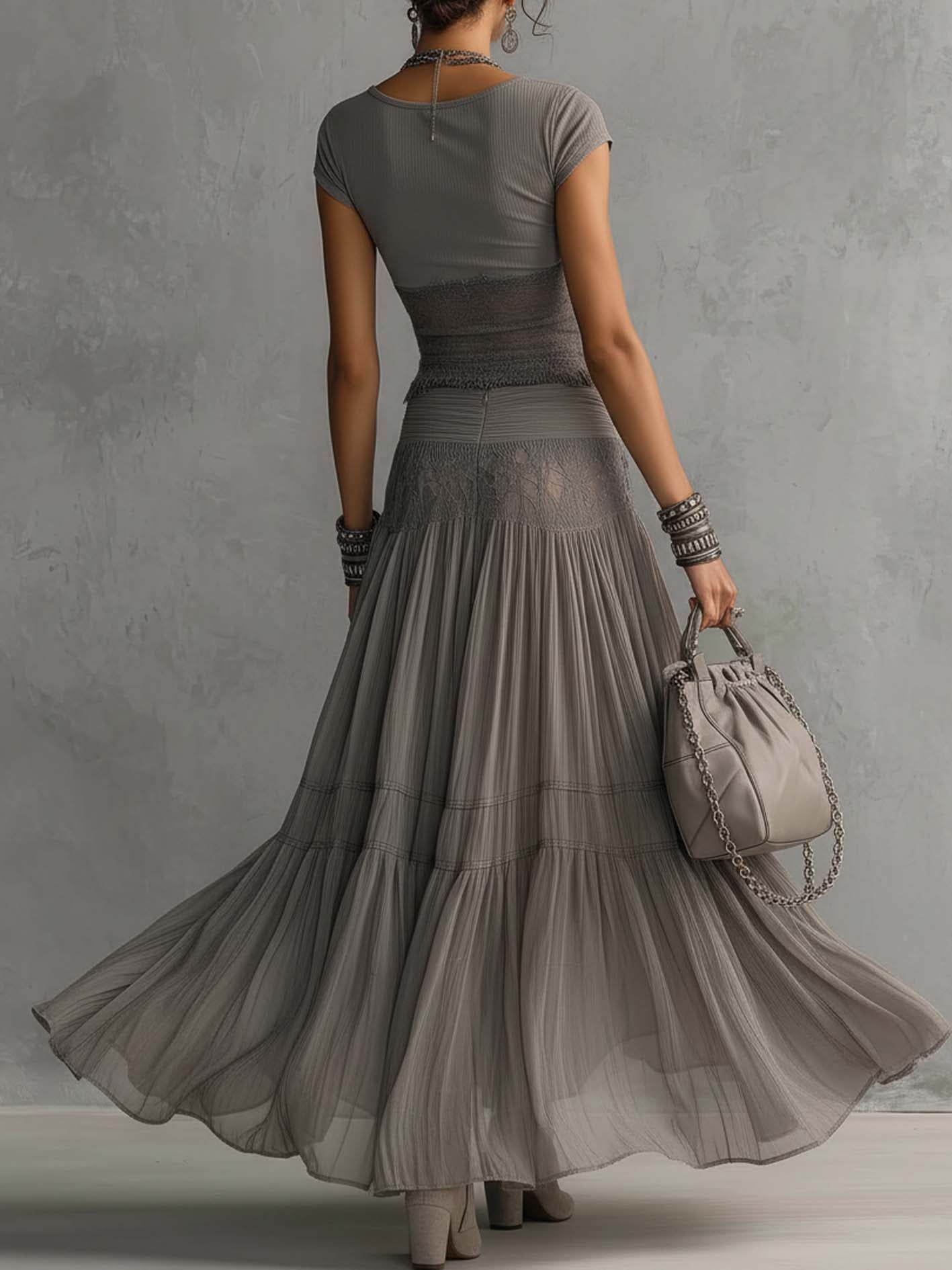 Rosalie | Elegant Lace Two-Piece Maxi Set