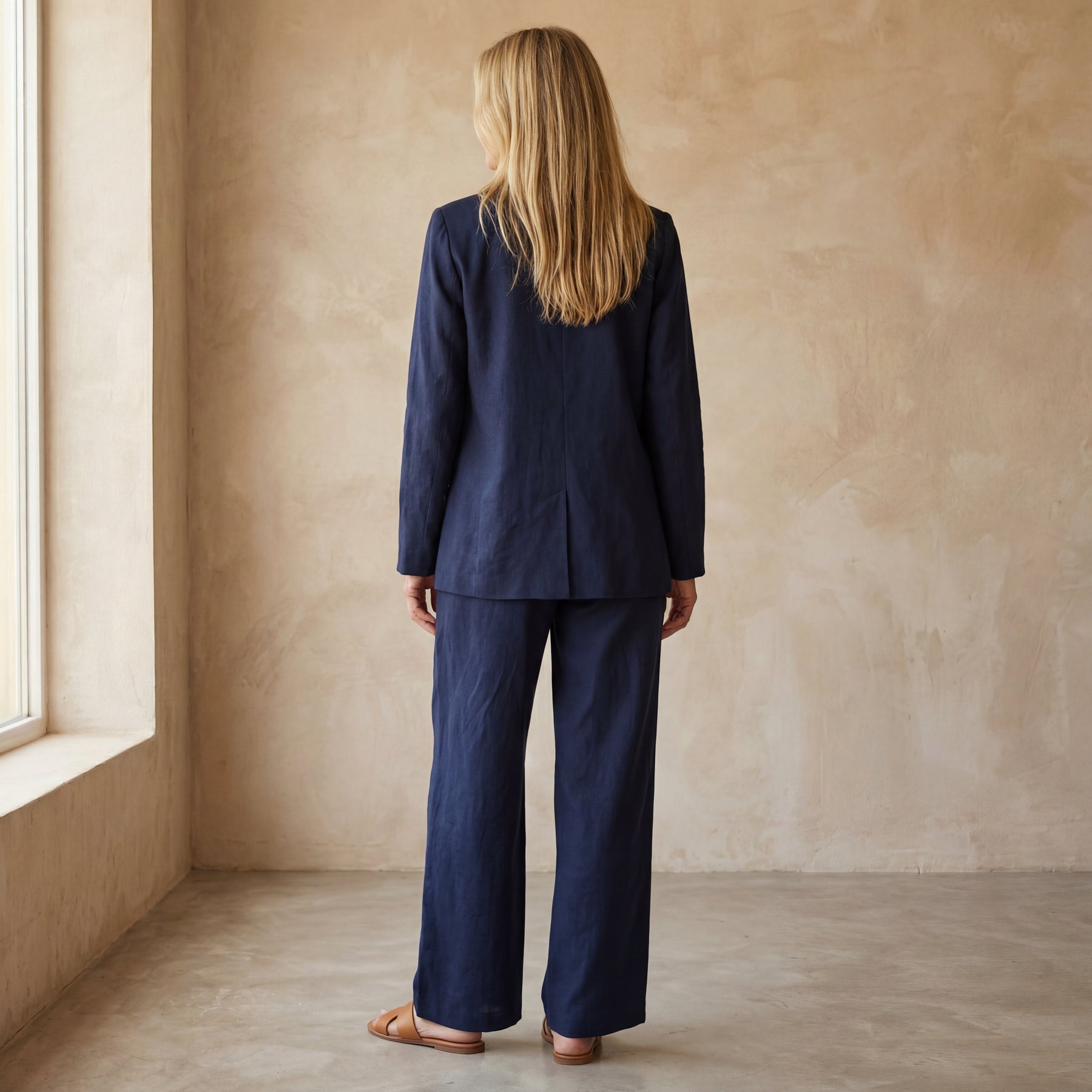AINERA - Strapless Jumpsuit + Jacket Style Commuting Set