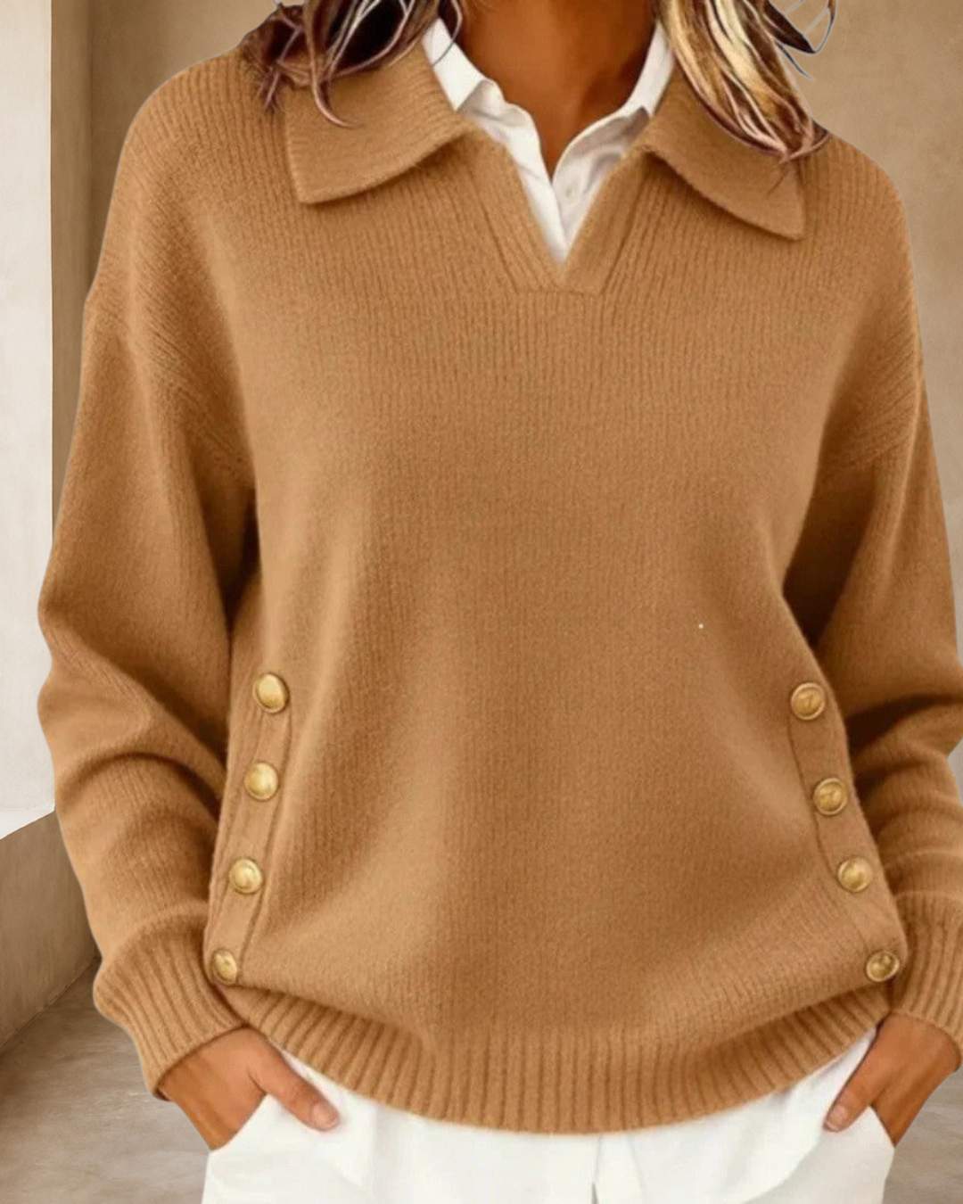 AIRA – BUTTON DETAIL JUMPER