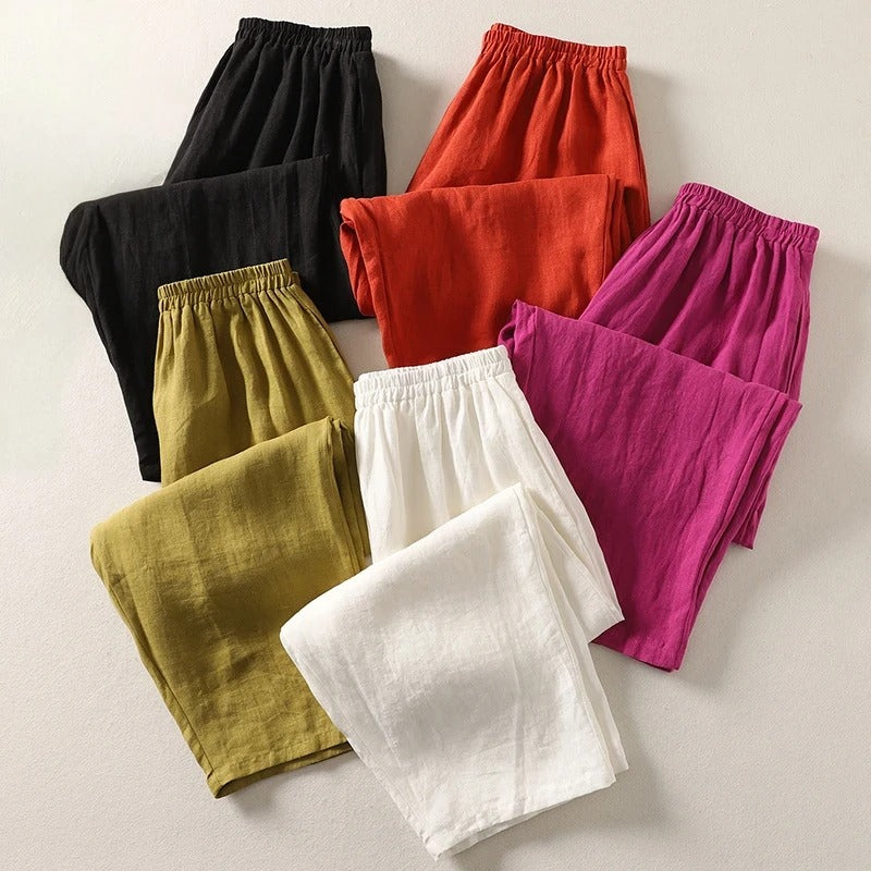Amalia™ — Flowing Cotton & Linen Pants