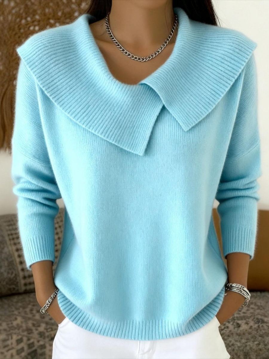 Victoria Madison™ | Warm Sweater with Soft Collar