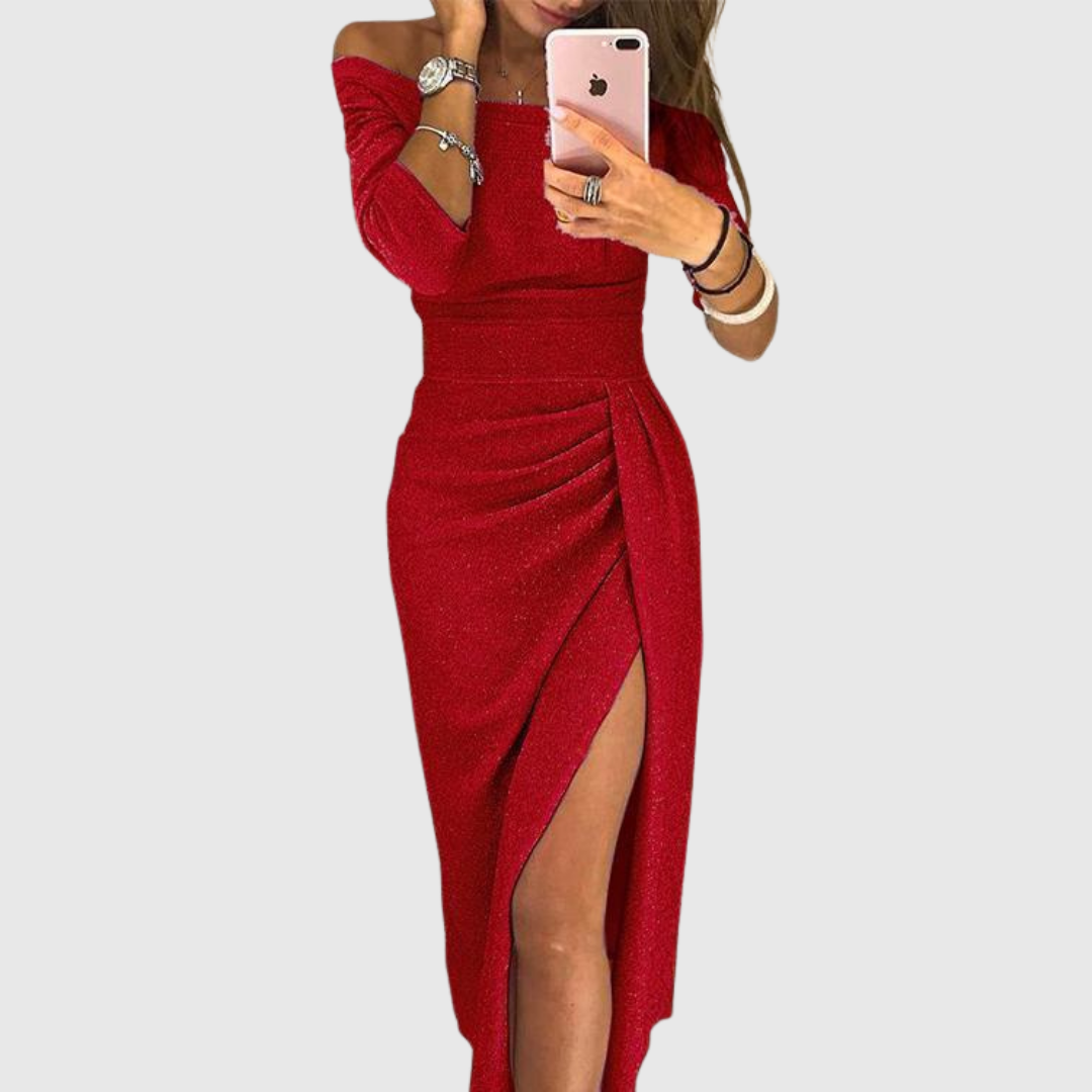 Violet & Grace - Eirian | Off-Shoulder Gala Dress