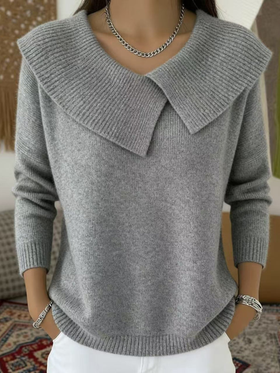 Victoria Madison™ | Warm Sweater with Soft Collar