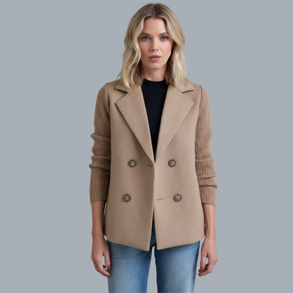 Sasha™ | Ribbed Blazer Coat — Final Edit