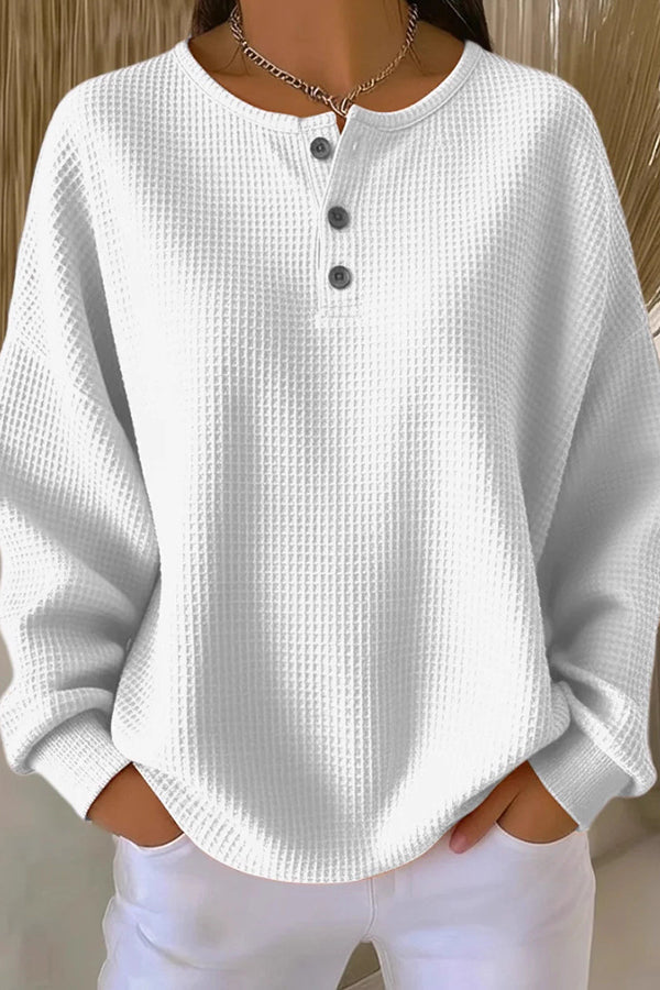 Victoria Madison™ | Loose-Fitting Blouse with Buttons