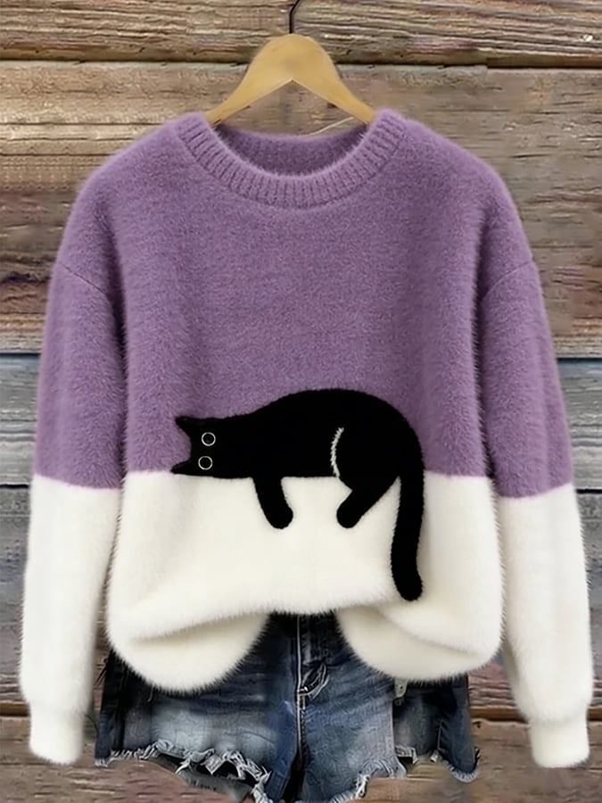 Cleo™ | Cat Graphic Jumper — Final Edit