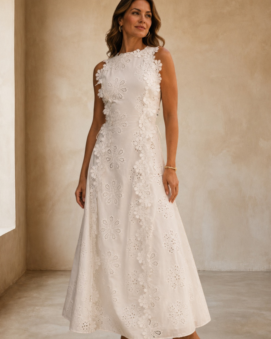 Della | Elegante Abito Maxi Ricamato