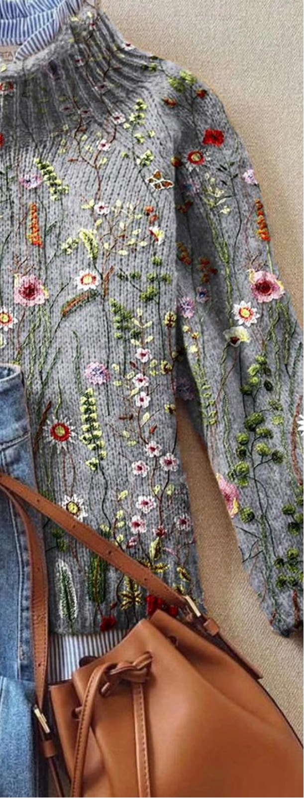Maurine™ | Vintage Floral Knit Jumper — Final Edit