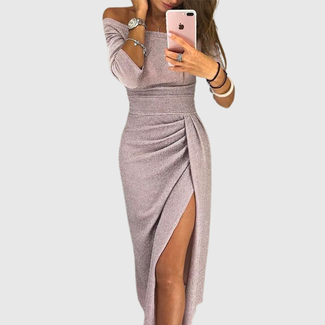 Violet & Grace - Eirian | Off-Shoulder Gala Dress
