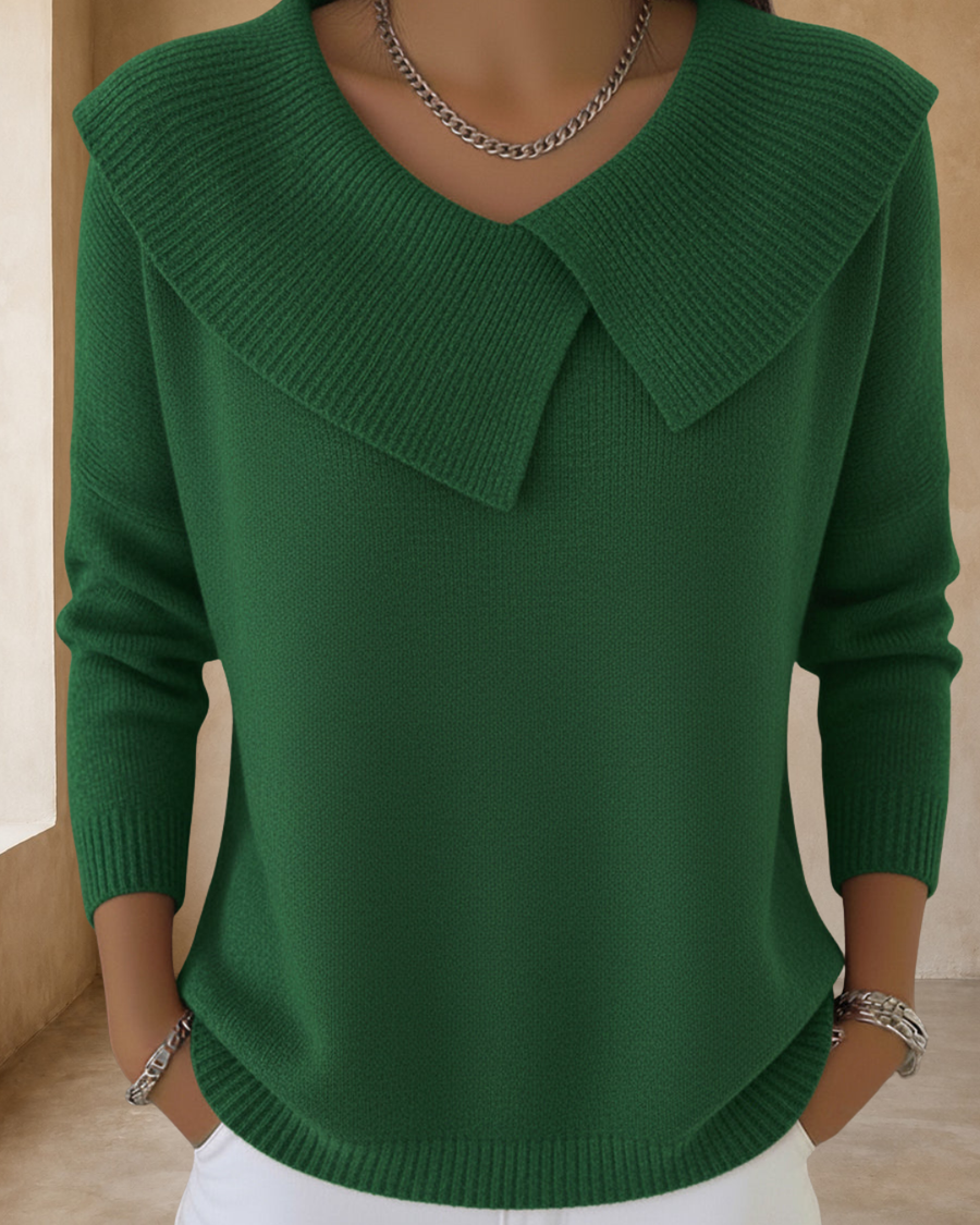 Cassidy | V-Neck Polo Sweater