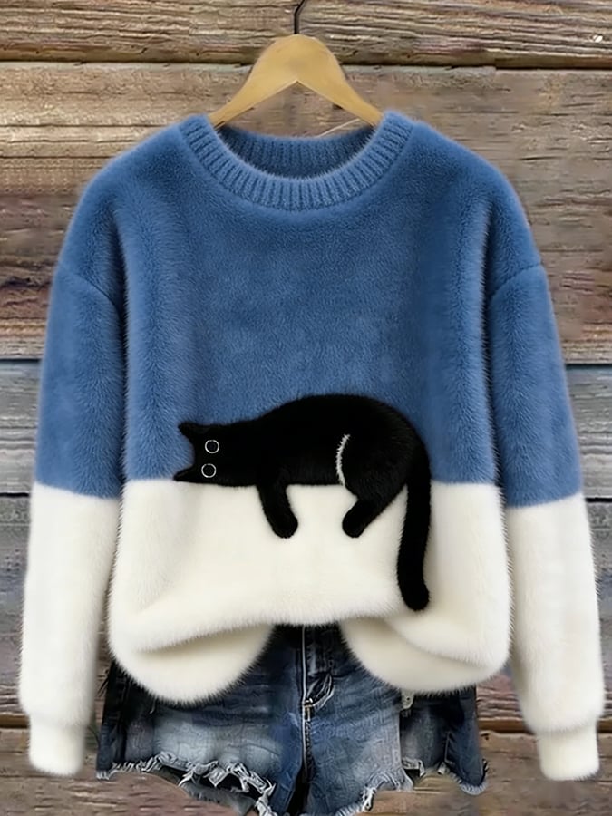 Cleo™ | Cat Graphic Jumper — Final Edit