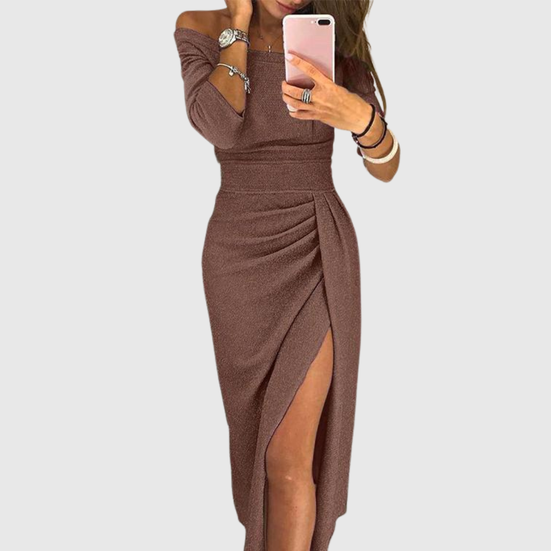Violet & Grace - Eirian | Off-Shoulder Gala Dress