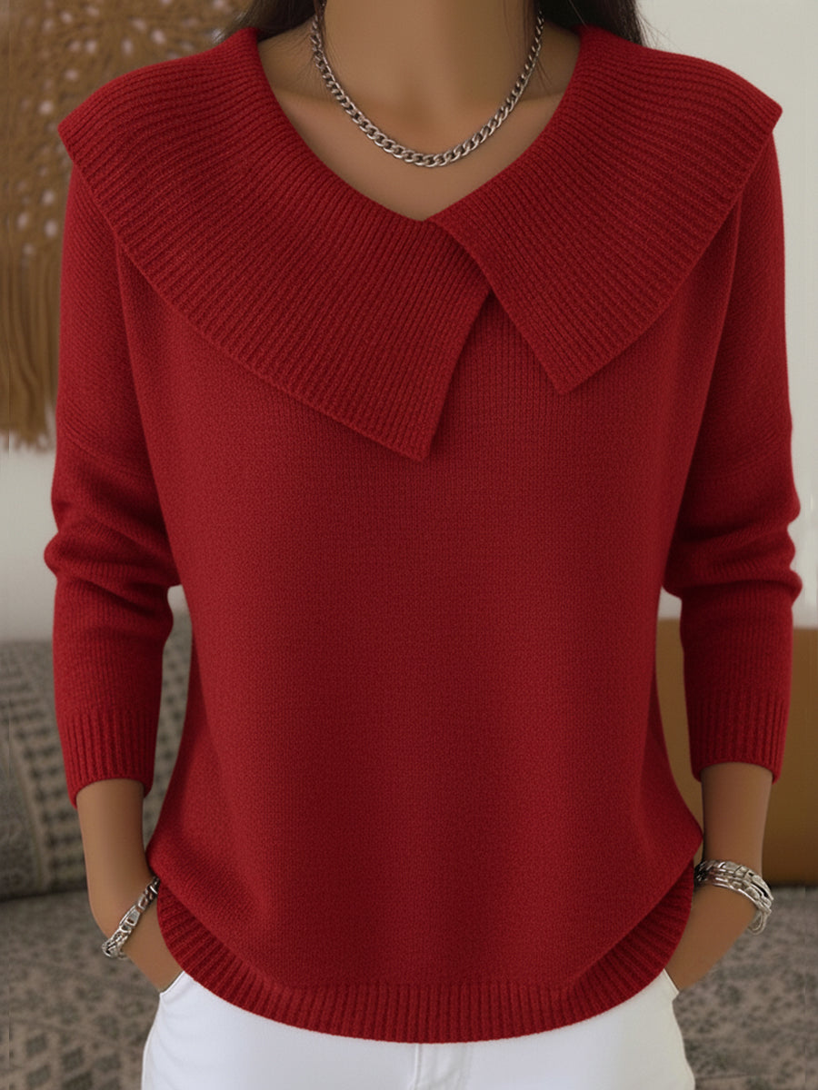 Cassidy | V-Neck Polo Sweater