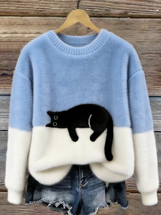 Cleo™ | Cat Graphic Jumper — Final Edit