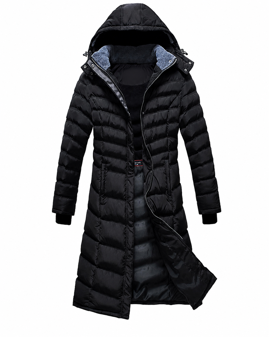 Elora™ | Longline Hooded Winter Puffer Coat