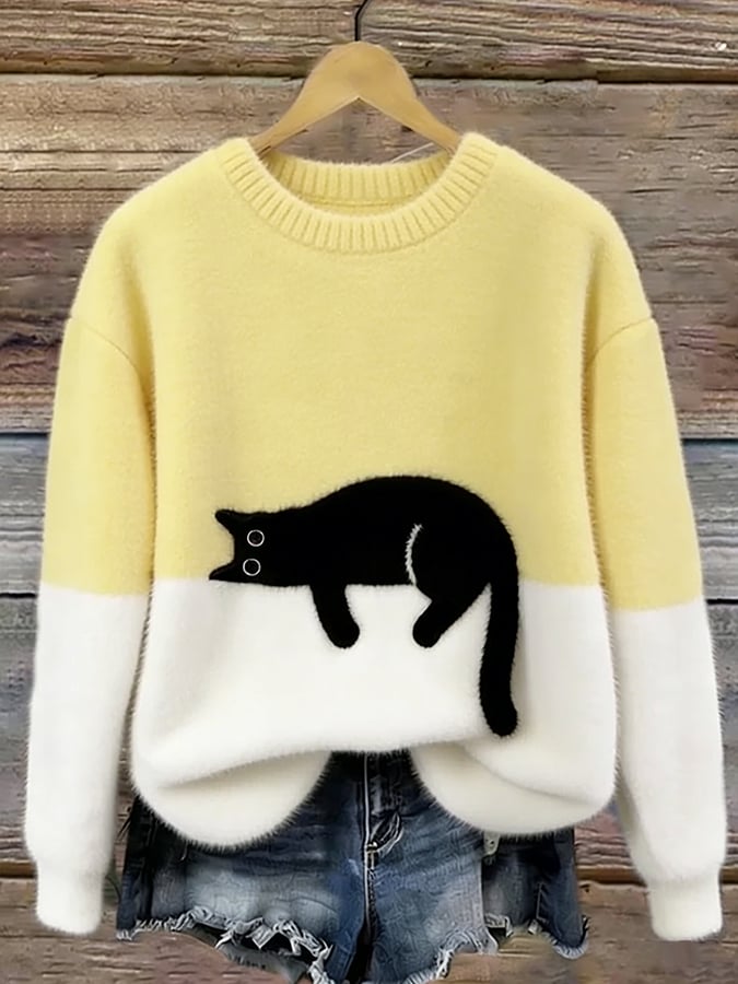 Cleo™ | Cat Graphic Jumper — Final Edit