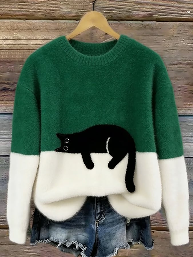 Cleo™ | Cat Graphic Jumper — Final Edit