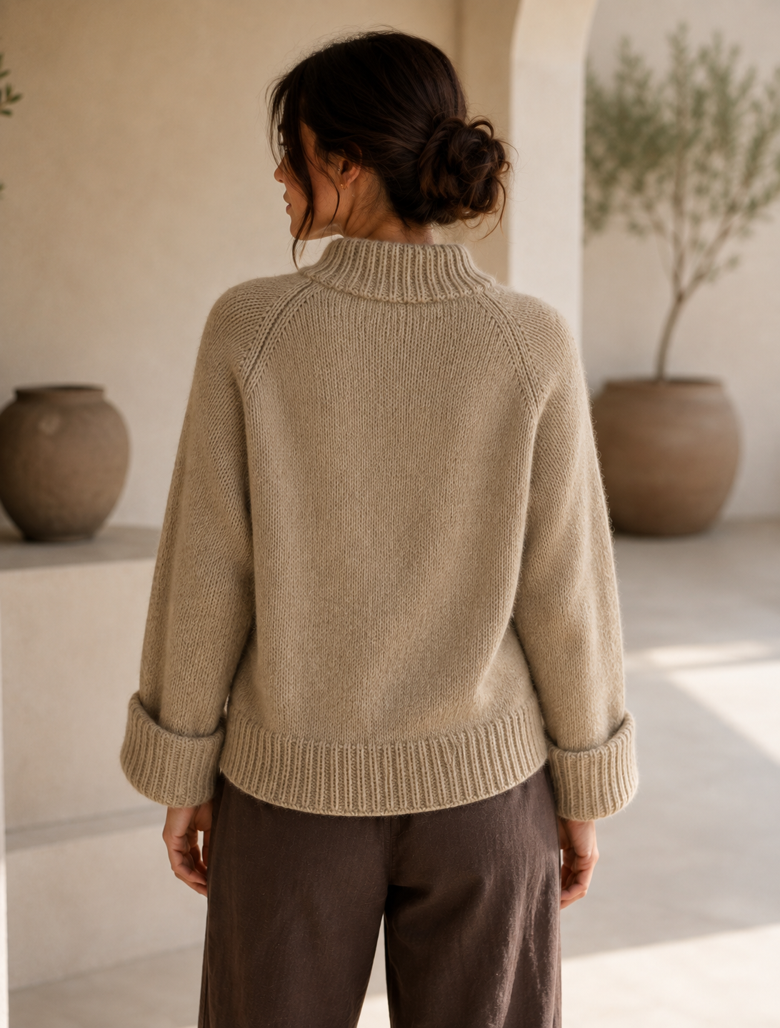 Relaxed Drop-Shoulder Pullover Knitting Pattern