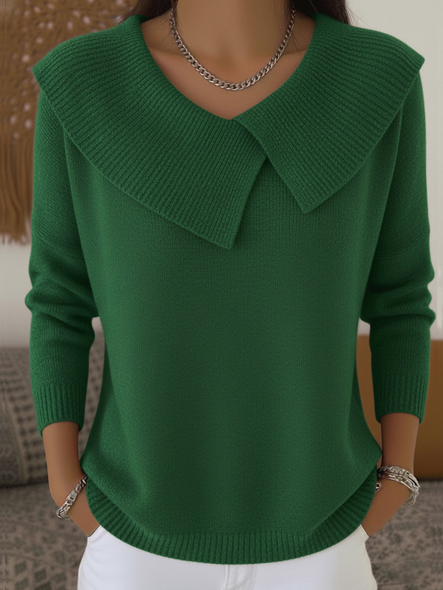 Cassidy | V-Neck Polo Sweater