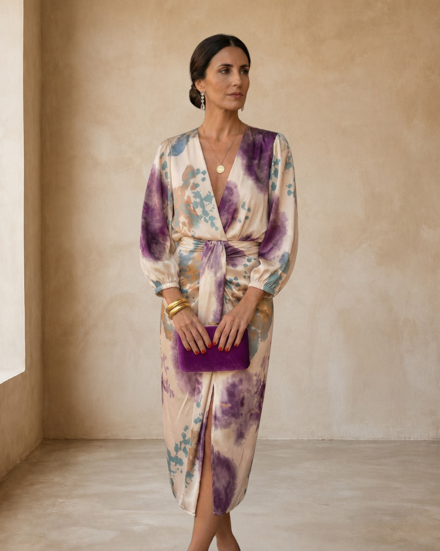 Valeria - Elegant Dress with V-Neck