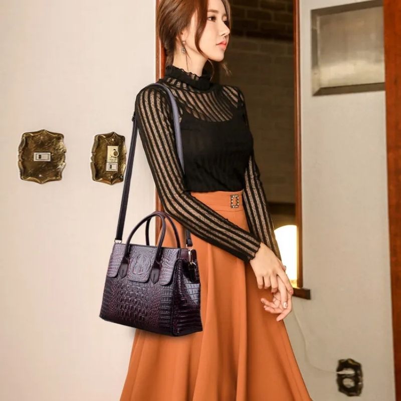 Luxury Crocodile Designer Handbag
