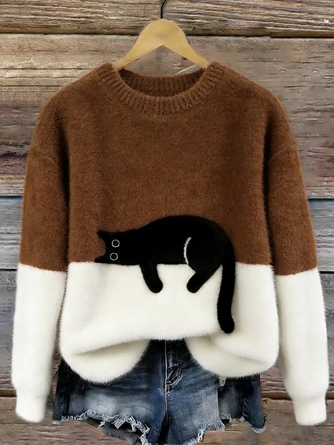Cleo™ | Cat Graphic Jumper — Final Edit