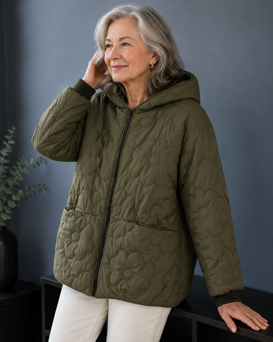 Evelyn™ | Elegant Floral Quilted Jacket