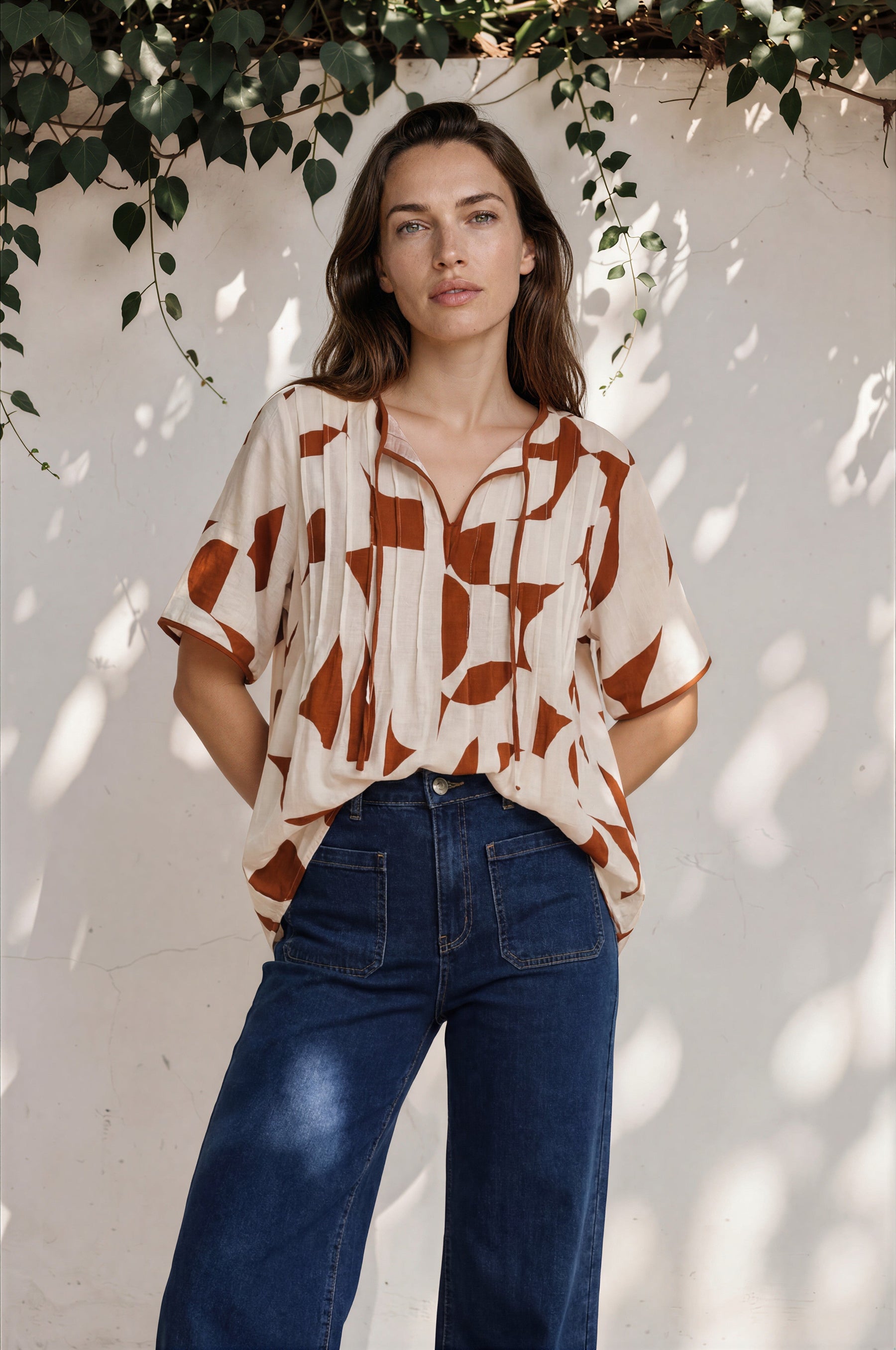 Cindy Wide Leg Jeans in Indigo