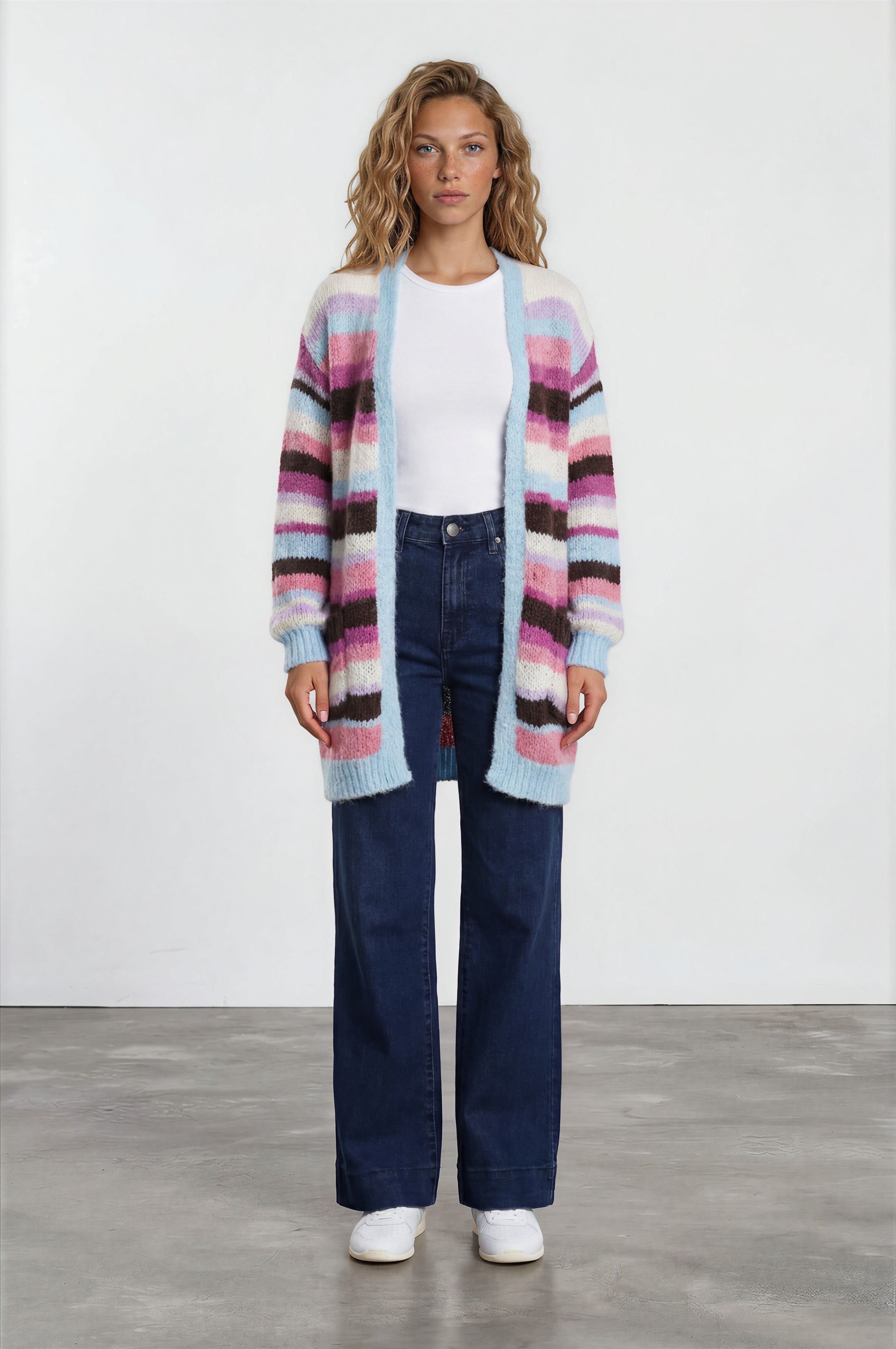 Jesse Jeans - High Waisted Wide Leg Jeans in Dark Denim