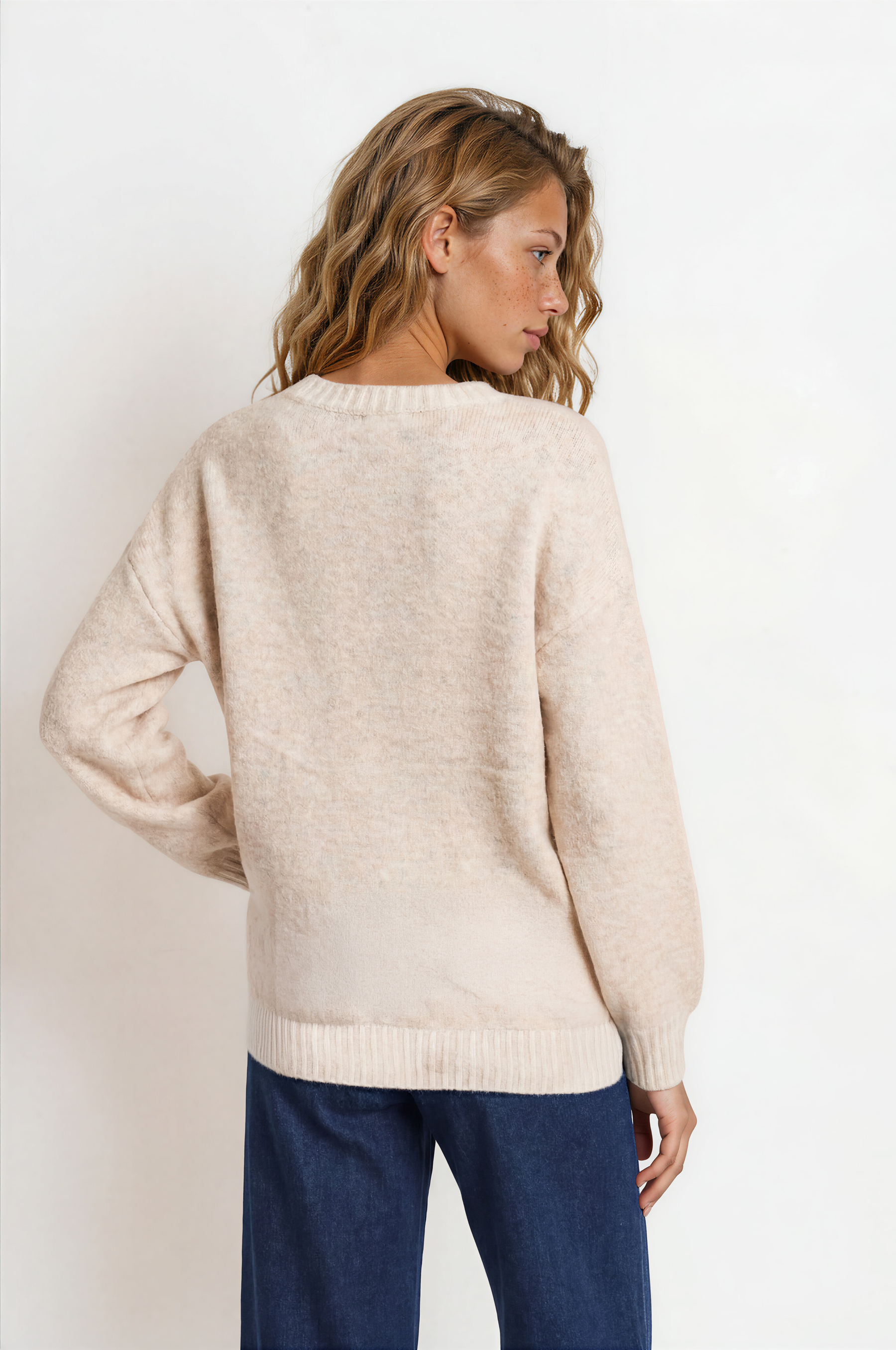 Jesse Jeans - High Waisted Wide Leg Jeans in Dark Denim