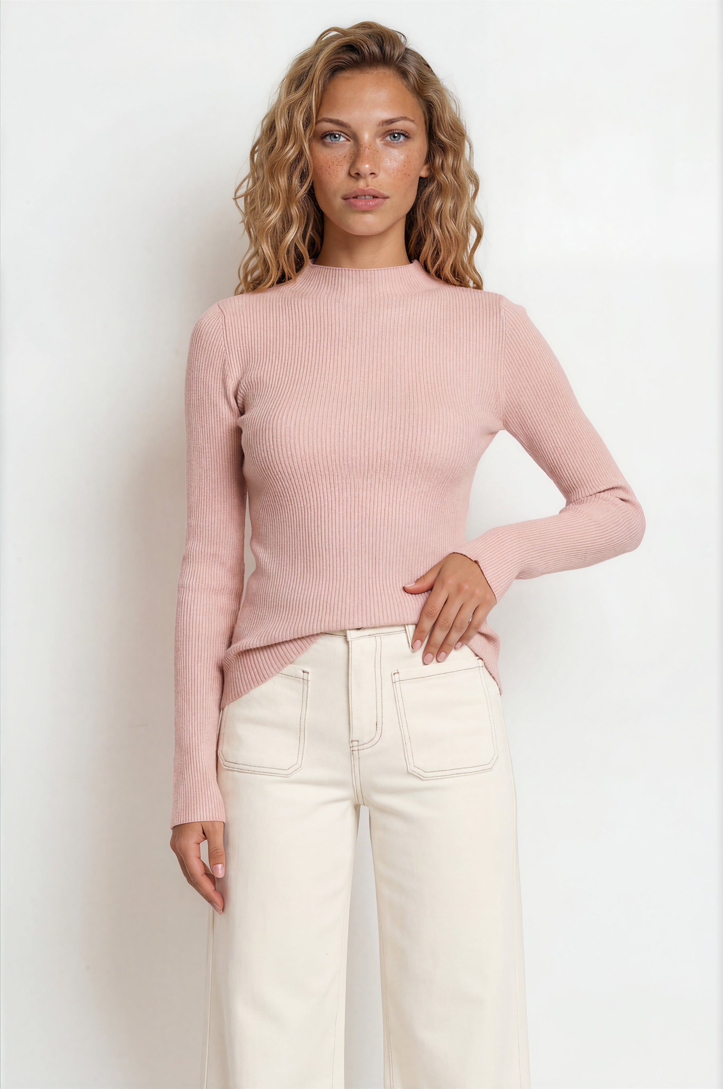 Cindy Wide Leg Jeans in White