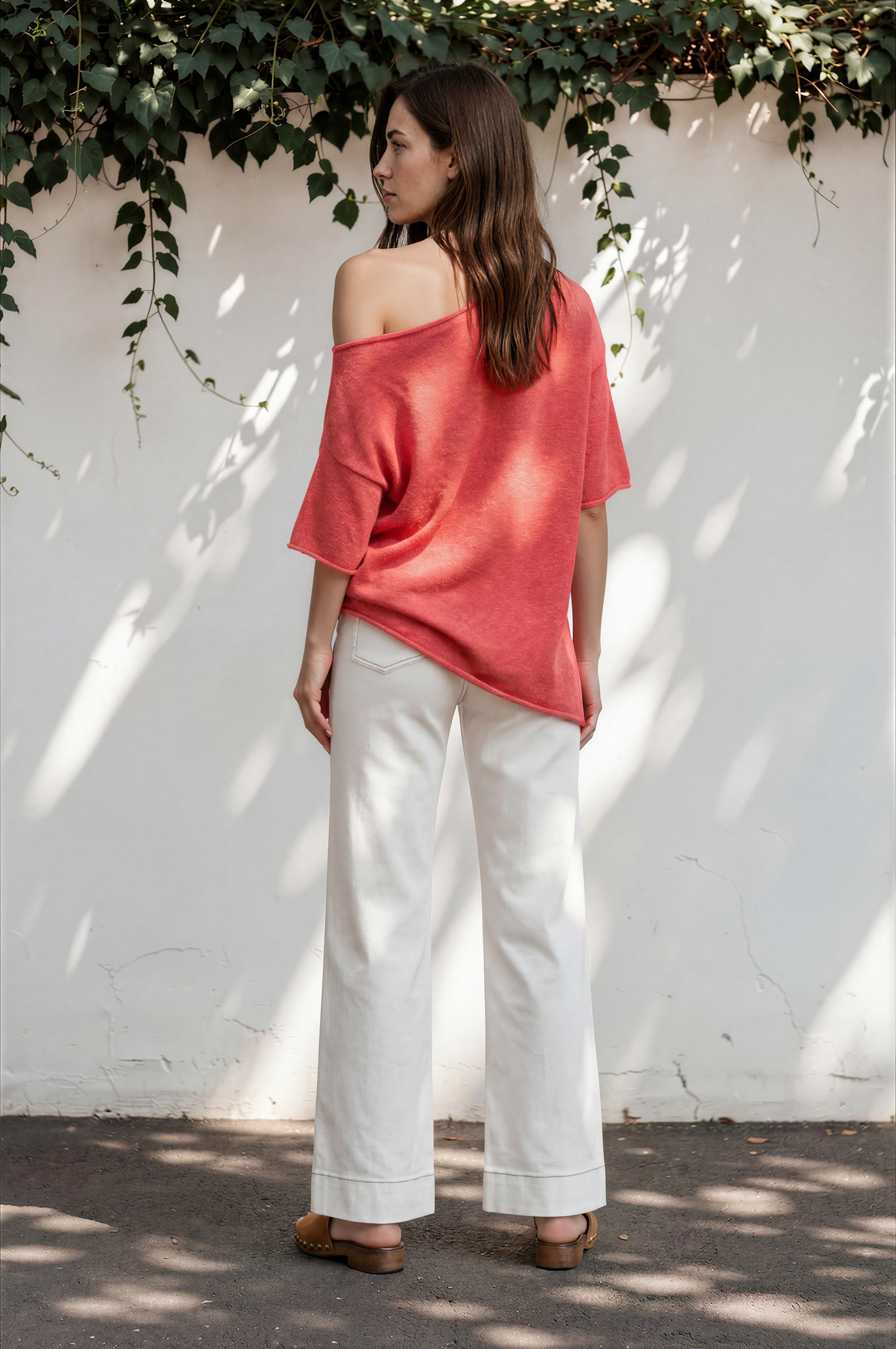 Cindy Wide Leg Jeans in White