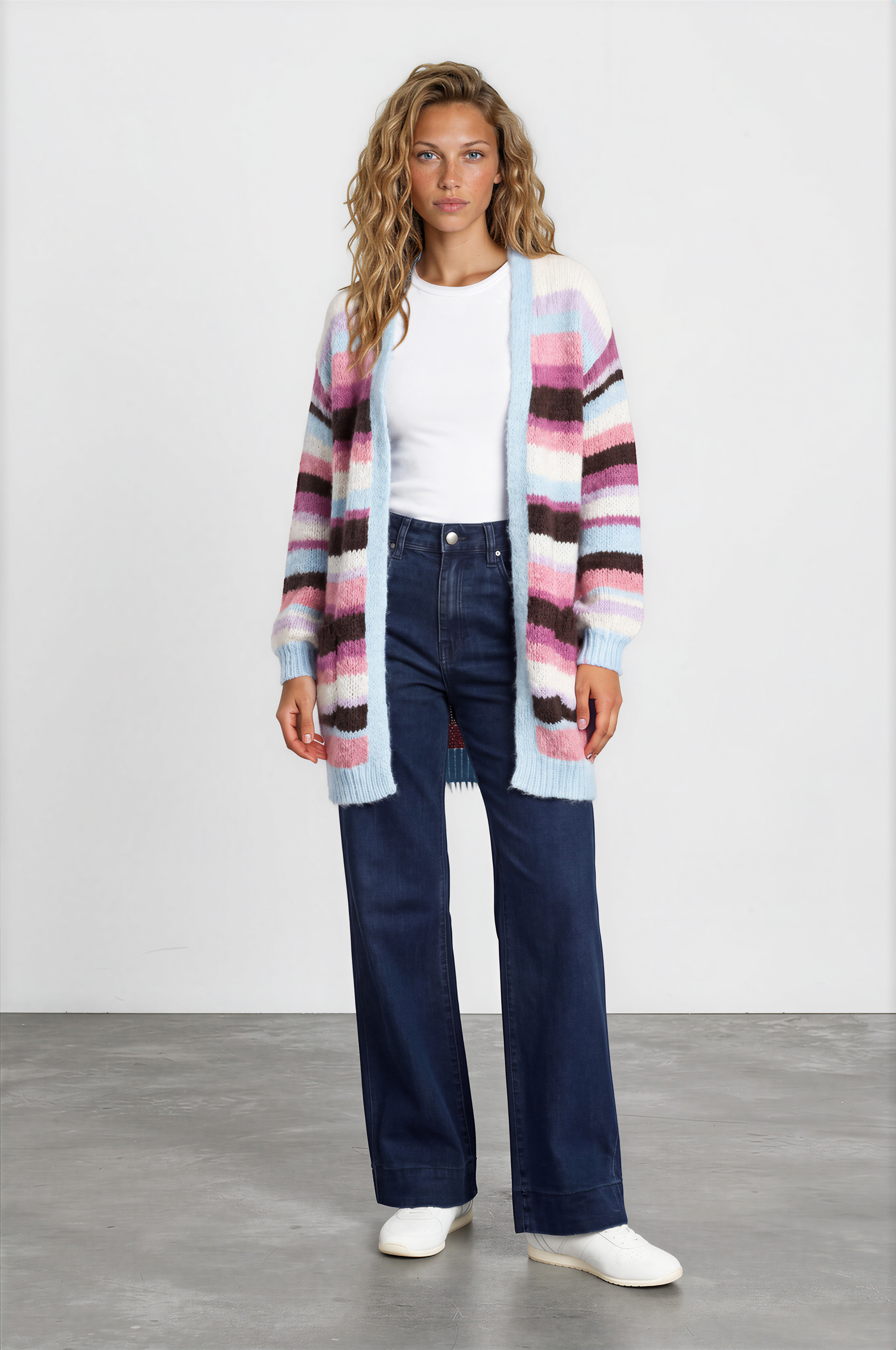 Jesse Jeans - High Waisted Wide Leg Jeans in Dark Denim