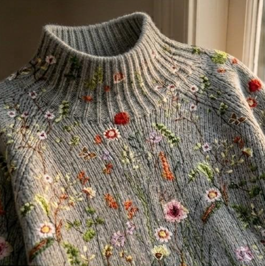 Maurine™ | Vintage Floral Knit Jumper — Final Edit