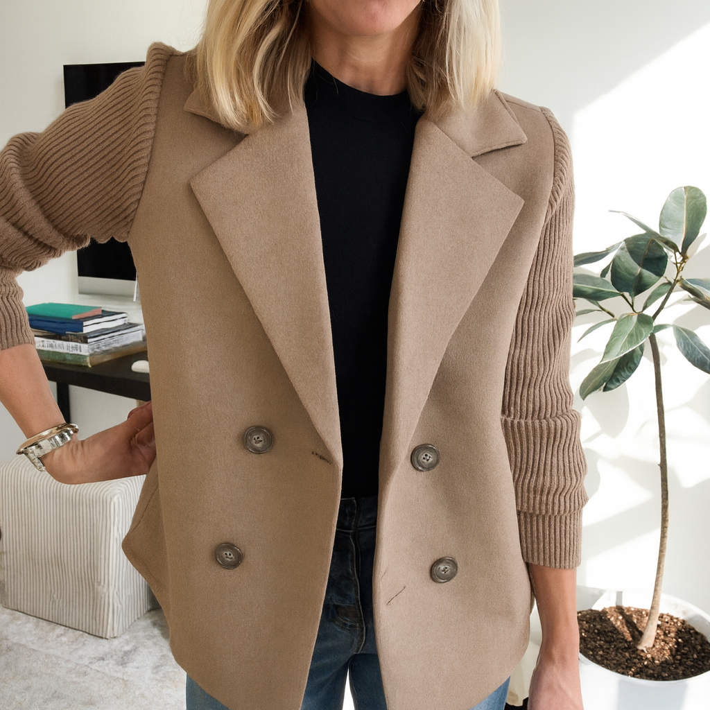 Sasha™ | Ribbed Blazer Coat — Final Edit