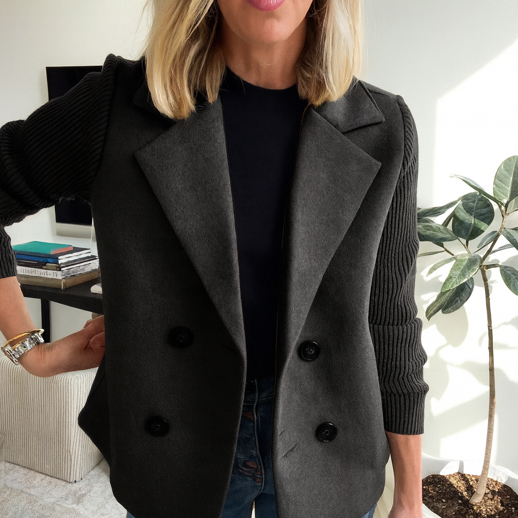 Sasha™ | Ribbed Blazer Coat — Final Edit