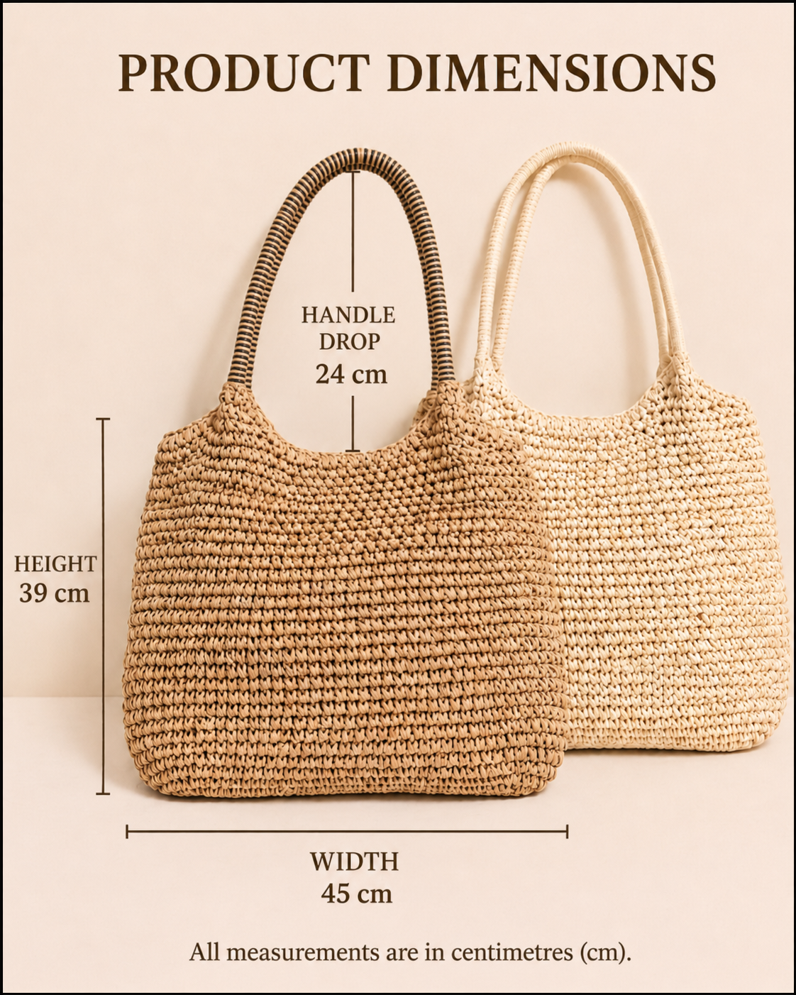 Melissa | Light Camel Woven Straw Crossbody Bag