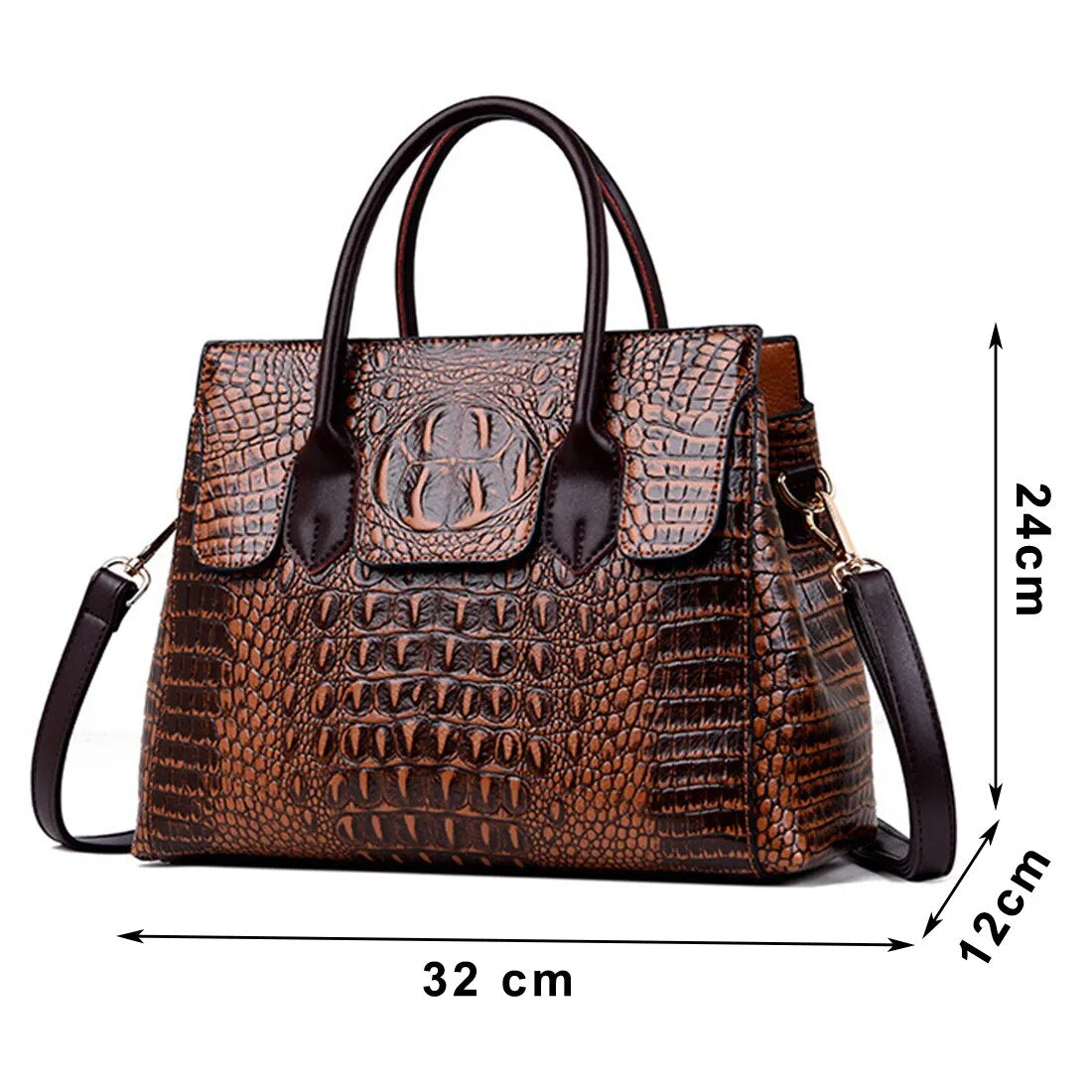 Luxury Crocodile Designer Handbag