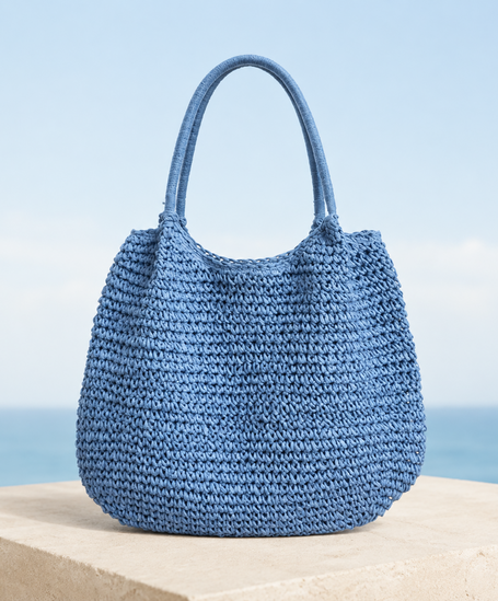 Melissa | Light Camel Woven Straw Crossbody Bag