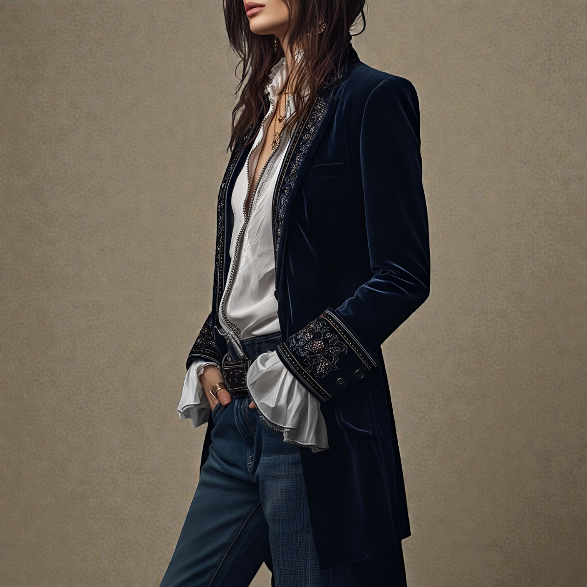 Elise™ | Velvet Statement Blazer — Final Edit