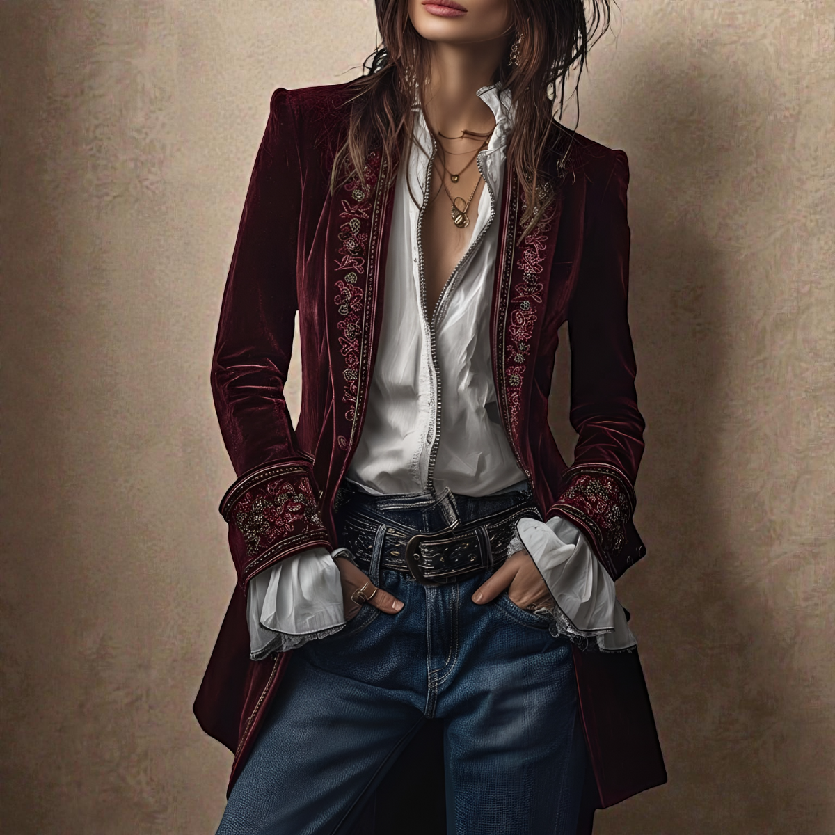 Elise™ | Velvet Statement Blazer — Final Edit