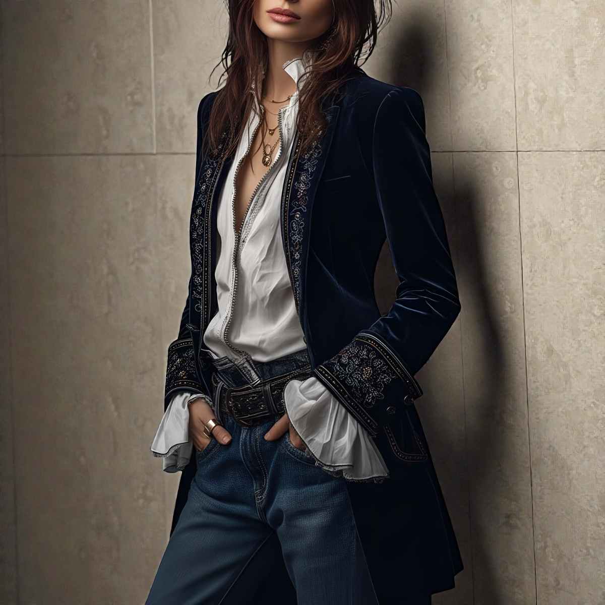 Elise™ | Velvet Statement Blazer — Final Edit