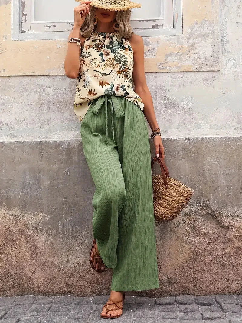 Antonette™ Elegant Sleeveless Two-Piece Set