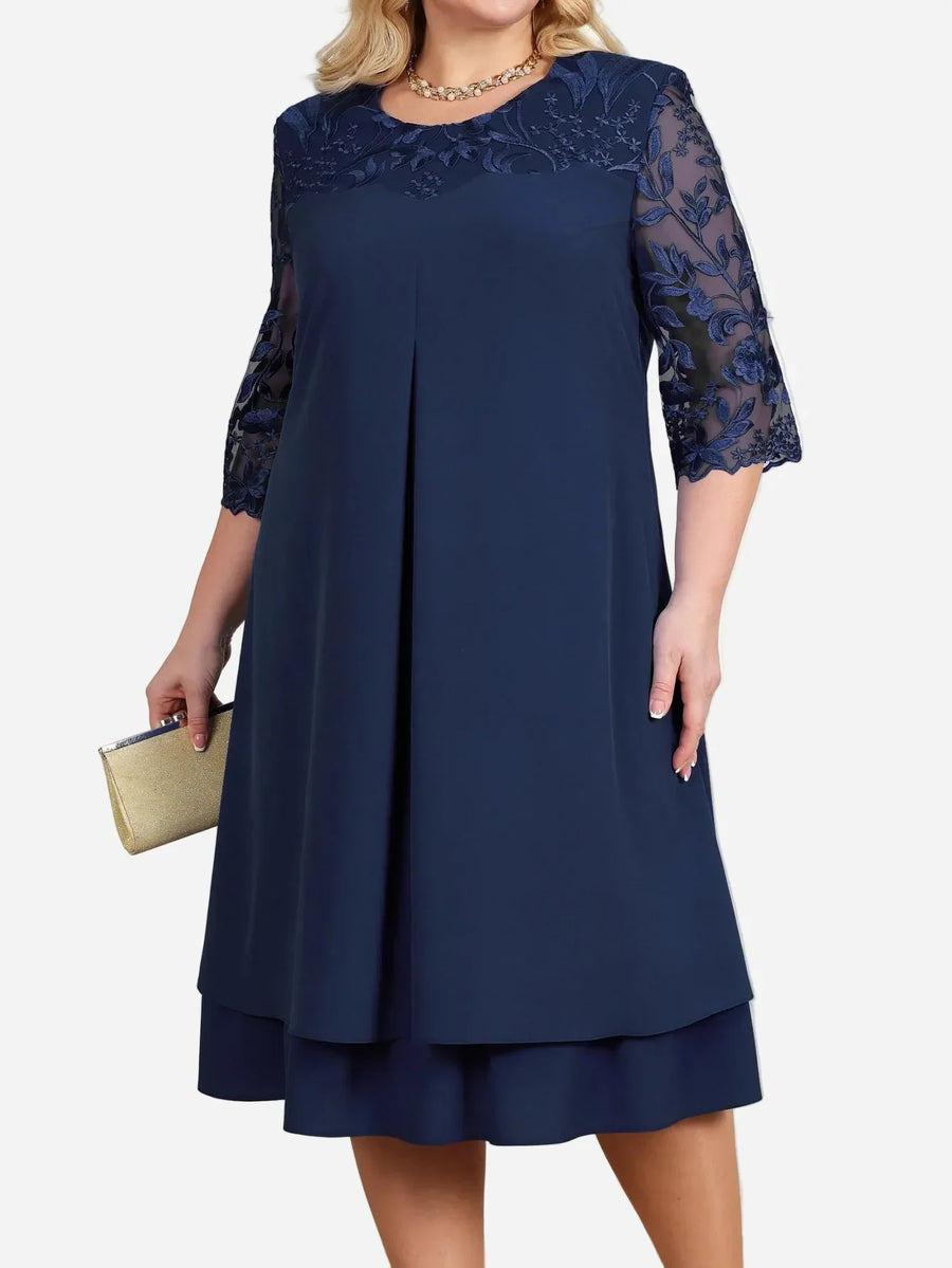 Audriana™ Elegant Midi Dress
