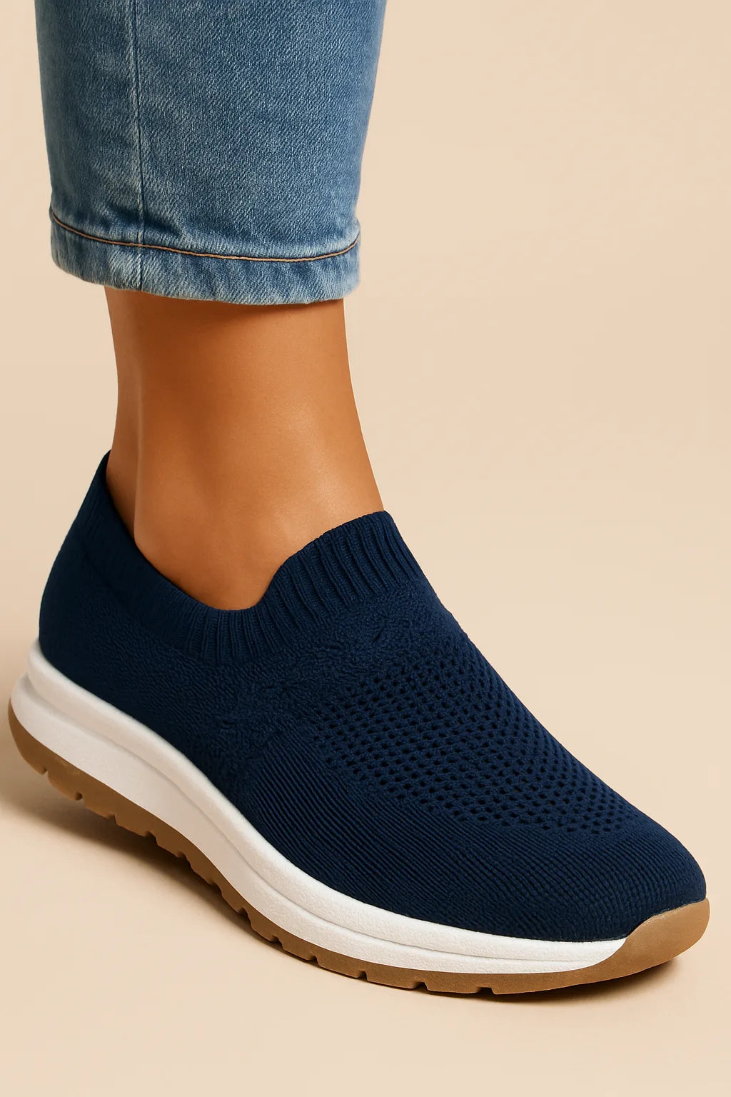 Orthopedische sneakers met ademend bovenwerk en flexibele zool