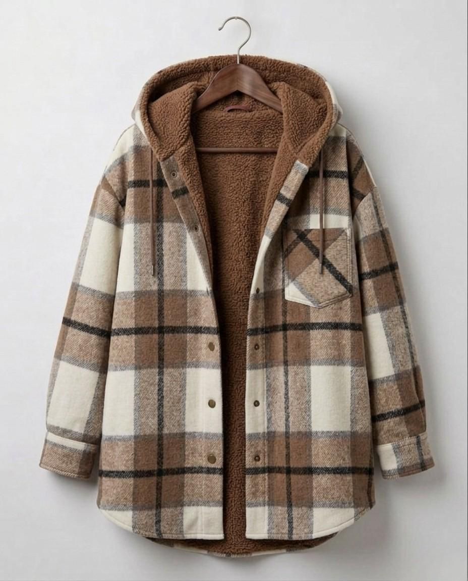 Piper™ | Hooded Flannel Shacket — Final Edit