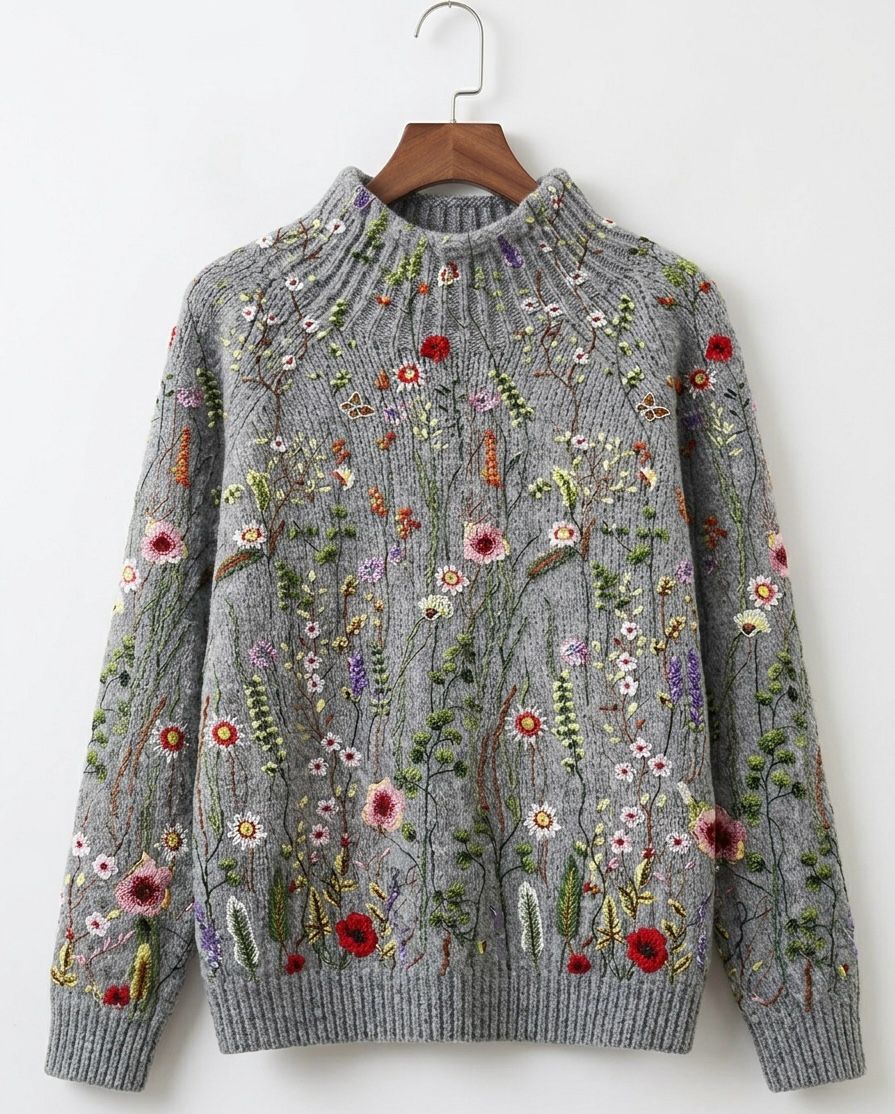 Maurine™ | Vintage Floral Knit Jumper — Final Edit