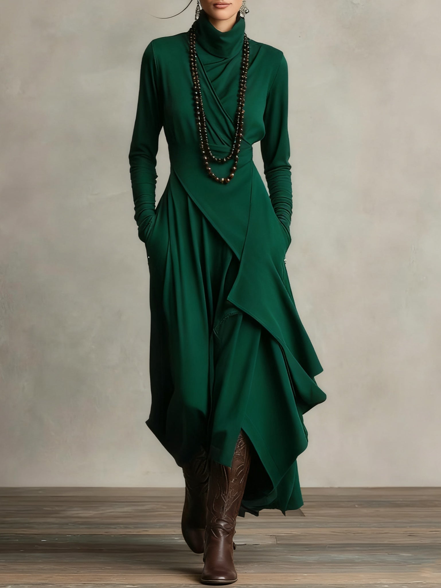 Katia™ Pleated Maxi Dress