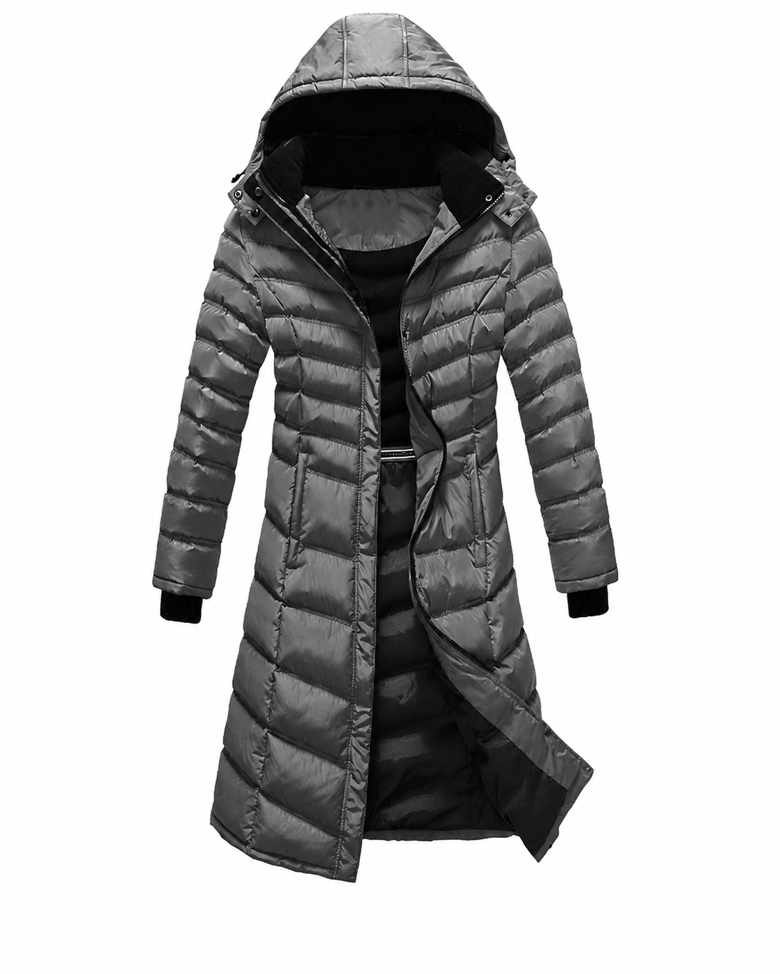 Elora™ | Longline Hooded Winter Puffer Coat