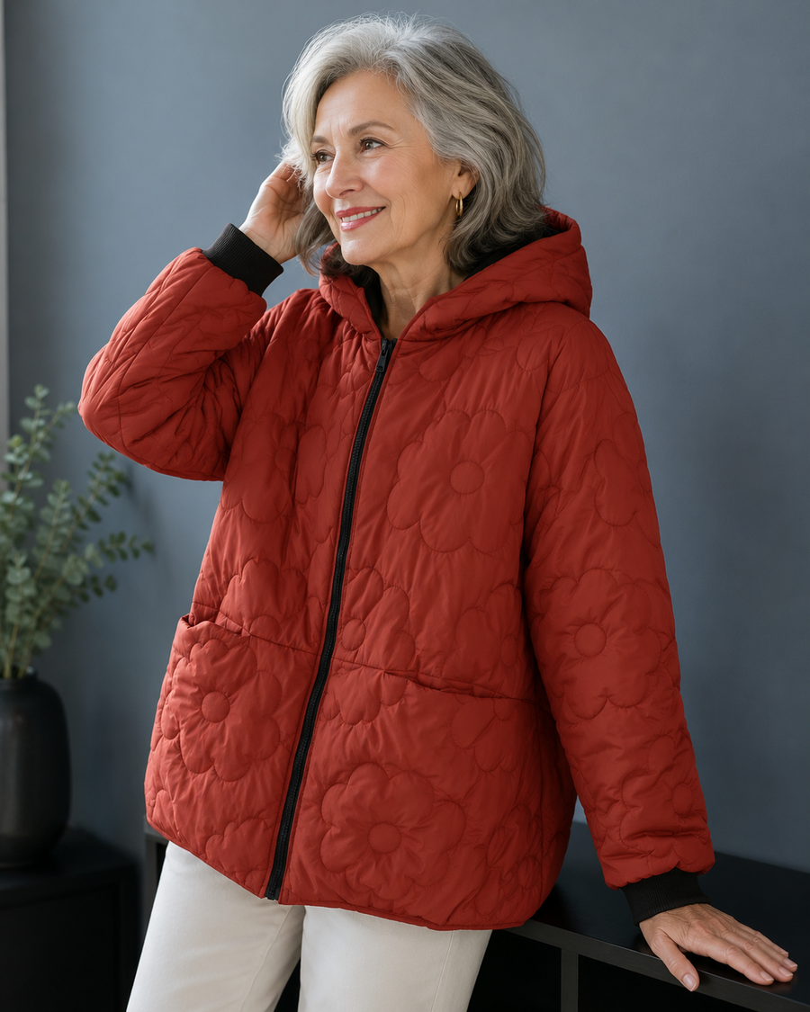 Evelyn™ | Elegant Floral Quilted Jacket